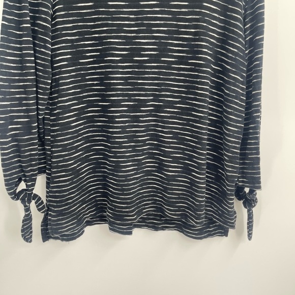 Habitat stripped black and white lag and look boho 3/4 tie long sleeve size xs - Picture 3 of 7
